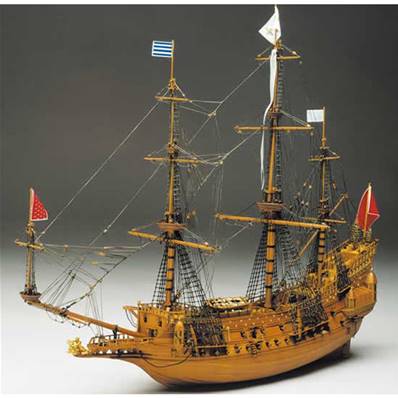 Maquette bateau en bois - La Couronne - 1/98 ème - Mantua