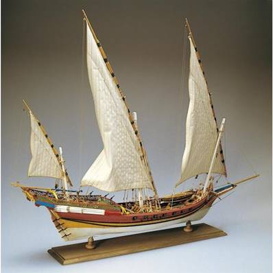 Maquette bateau en bois - Le Chébec - 1/60 ème - Amati