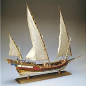 Maquette bateau en bois - Le Chébec - 1/60 ème - Amati